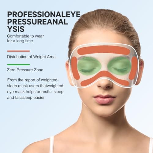 Umisleep Weighted Sleep Mask Women Men, Relieve Stress, Headache,120g — view 5