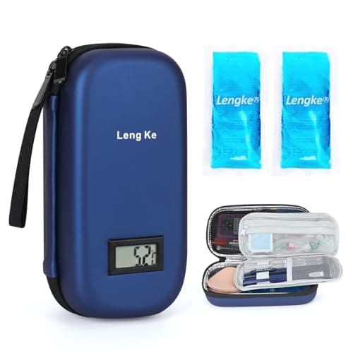 YOUSHARES Insulin Pen Cooler Travel Case with Temp Display for Monjaro Pen