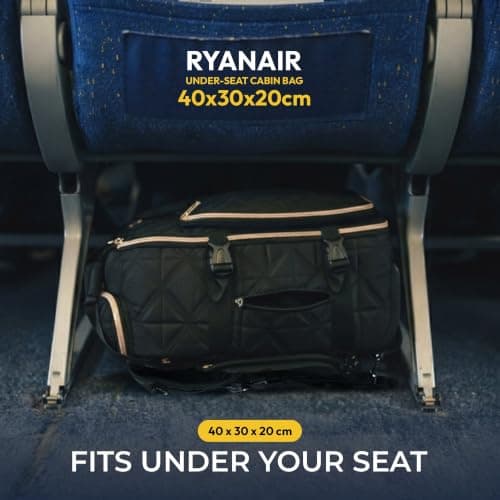 Aerolite Premium 40x30x20 Ryanair & Wizz Air 2 Wheel Trolley Backpack Bag — view 4