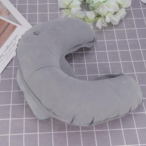 Veemoon Neck Pillow Pvc Flocking Inflatable U Shaped Travel Pillow — view 3