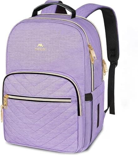 MATEIN 15.6 Inch Purple Backpack Womens, Fashion School Bags for Girls