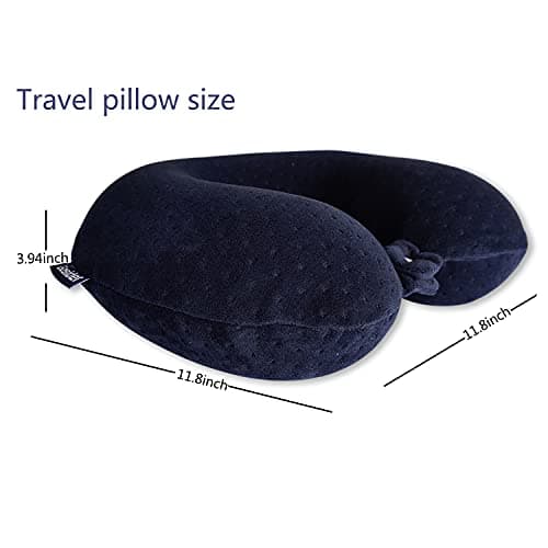 Gosider Travel Pillow Neck Pillow for Traveling, Navy Blue — view 3