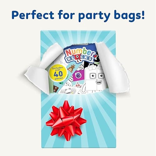 Numberblocks Sticker Activity Set – 40+ Pieces Kids Sticker Sheets with Felt Tips, Colouring Characters – Educational Maths Learning – Kids Party Bag Fillers, Creative Maker Kitz by Bladez Toyz — view 6
