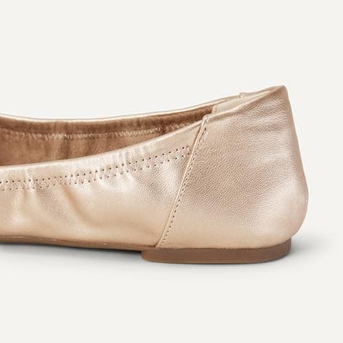 Amazon Essentials Women's Slip-On Ballet Flat Ballerina Shoes, Rose Gold, 6 UK Wide — view 5