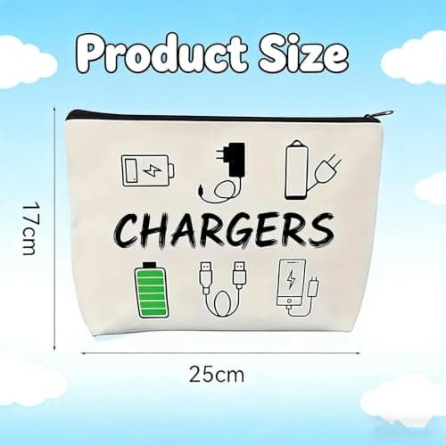BRDTKUGV Charger Bag, Travel Charger Cable Storage Bag, for Storage — view 2