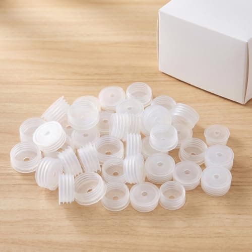 Zerodeko 150pcs Press-In Medicine Bottle Adapter Plug - 4.4mm Plastic Glass Bottles Stopper - Leakproof Dosing Adapter for Hospitals, Clinics — view 6
