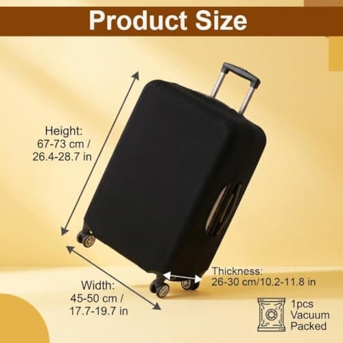 26-28 Inch Black Elastic Suitcase Cover Travel luggage Case Protector — view 2