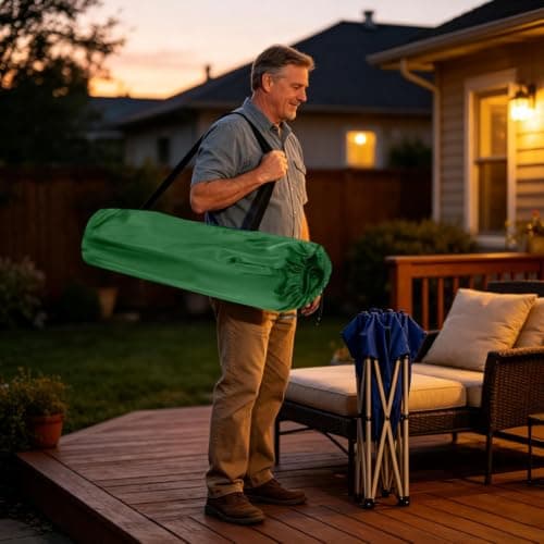 Folding Chair Storage Bag Portable, Green, See description, See description — view 3
