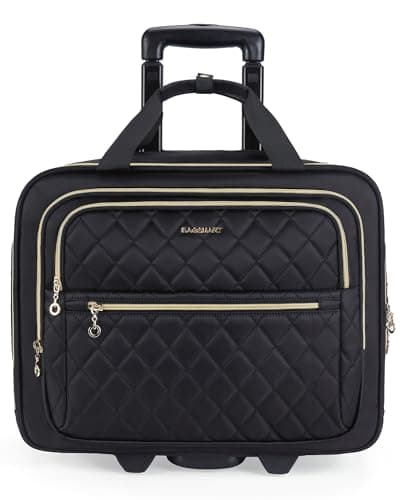 bagsmart Laptop Roller Bag for Women Fits Laptop up to 15.6”, TSA Lock