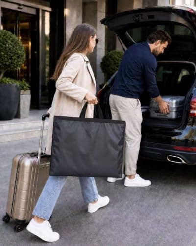 2 Pack Dress Bags Covers Long 55''(140cm), Travel Suit Covers with Handle — view 5