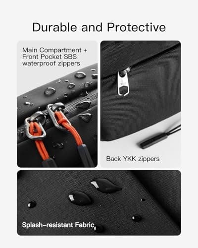 Inateck Sling Bag X-Pro, Expandable Multifunctional Shoulder & Crossbody Bag for Electronics, 16 Compartments with RFID-Blocking Pocket, Ideal for Travel, Commuting, Sports, and Leisure — view 6