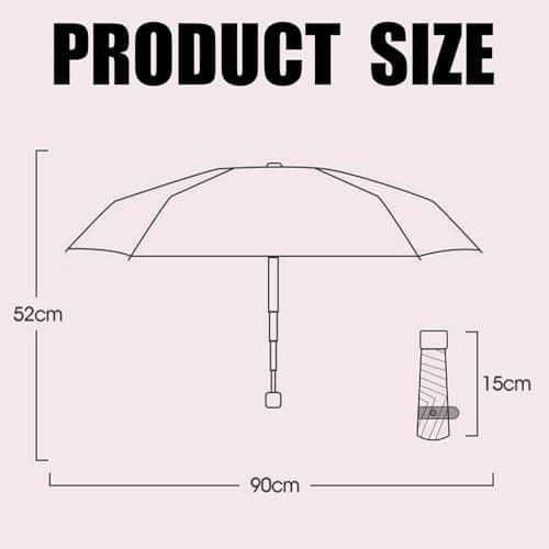wodehahagou Mini Umbrella Compact Umbrella Small Mini Umbrellas for Women Handbag Size Travel Folding Travel Portable with Storage Box ﻿ — view 2