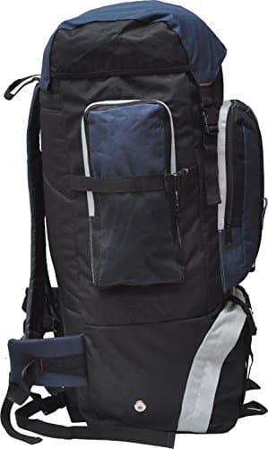 foolsGold XL 100L Hiking, Camping, Travel Backpack Rucksack with Dual Access - Navy — view 2