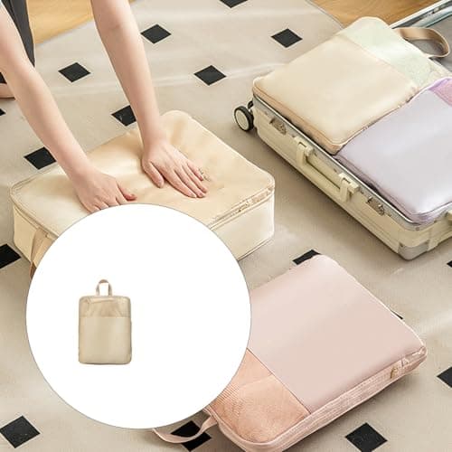 Vacuum Storage Bags with Sateen Fabric, Purple L — view 3