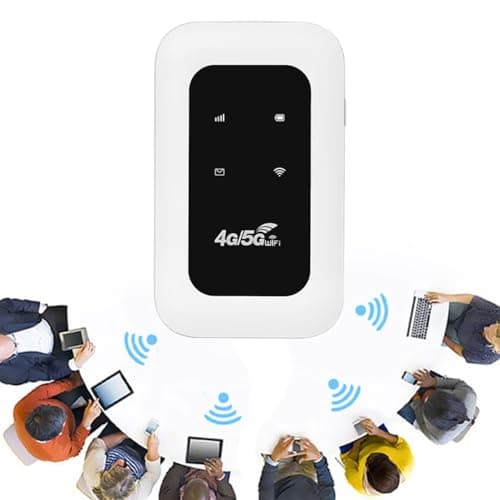 LYEAA 4G LTE Mobile WiFi Router with SIM Card Slot 150Mbps Mini Hotspot (LCD Asian)