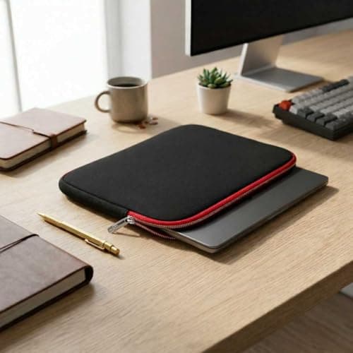 Emartbuy Black/Red Neoprene Laptop Sleeve 10-12 Inch — view 5