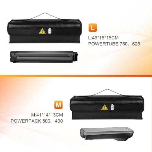 Adiwo Ebike Battery Bag, Large Fireproof Lipo Bag, Explosion-Proof Lipo Safe Box, Extra Large Battery Safety Box, including Fastener, Zip, Cable Guide For Storage, Transport, Charging Case — view 3