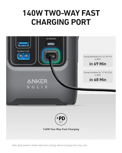 Anker SOLIX C200 DC, 192Wh 200W DC Power Bank, Portable Power Station — view 5