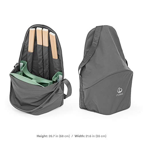 Stokke Clikk Travel Bag - Portable High Chair Accessory for Travel & Storage - Hands-Free Carry Handle, Protective Leg Pockets, Machine Washable, Dark Grey — view 5