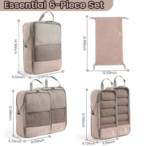 Compression Packing Cubes for Suitcases & Backpack — view 3