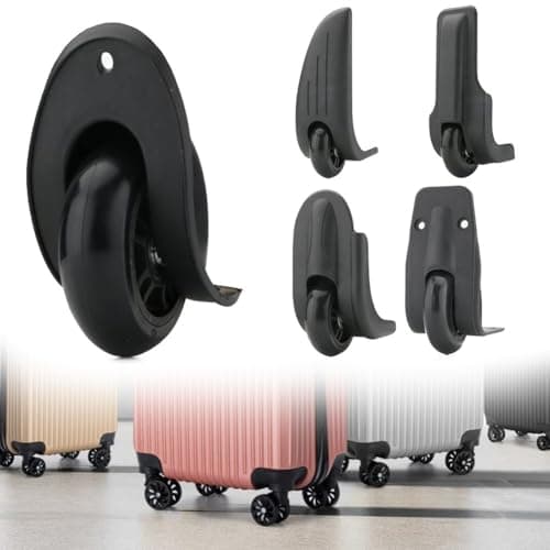 Posheliox Suitcase Replacement Wheels Pair High-Strength Plastic Trolley — view 4