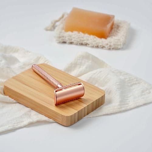 JUNGLE CULTURE Single Blade Safety Razor for Women & Men – Rose Gold — view 5