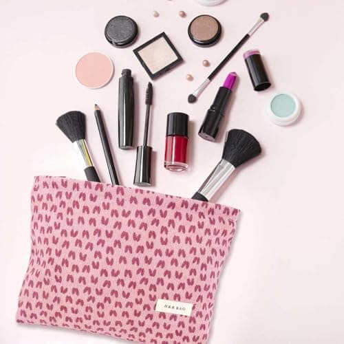 KNUIUYY Cosmetic Bags for Women, Corduroy Toiletry Bag, Travel Toiletry Bag, Multifunctional Travel Makeup Bags with Metal Zipper, Wash Organizer Pouch for Women Girls — view 5