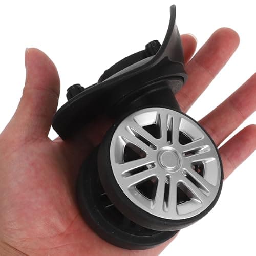 FRCOLOR 2pcs Replacement Suitcase Wheels Luggage Wheel Repair Kit with High Load Capacity and Wear Resistant Abs Material for Travel Bags and Long Trips — view 4
