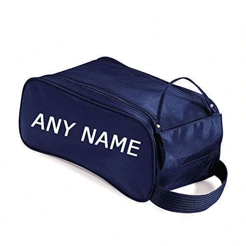 Personalised with Any Name Football/Golf/Sport Boot/Shoe/Travel Bag for Boy/Girl Men/Women. (French Navy, One Size)