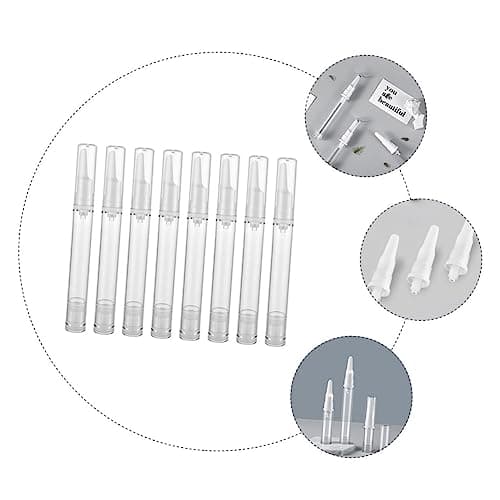 Housoutil 8 Pack 15ml Airless Pump Bottles, Refillable Plastic Vacuum Containers for Eye Cream, Foundation and Moisturiser Travel Storage — view 6