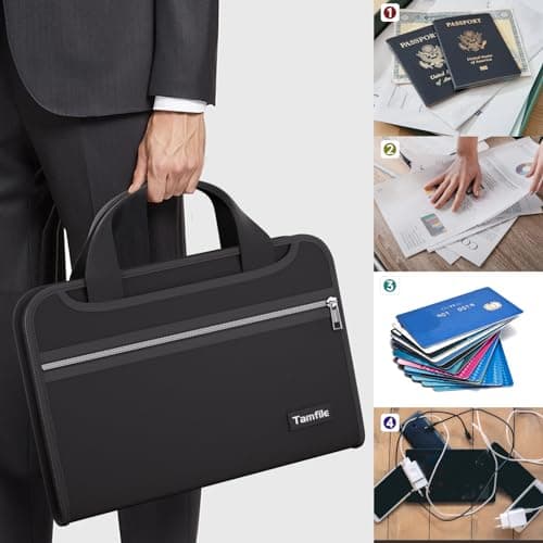 Tamfile Fireproof Document Organiser with Handles, 7 Pockets Expanding — view 6