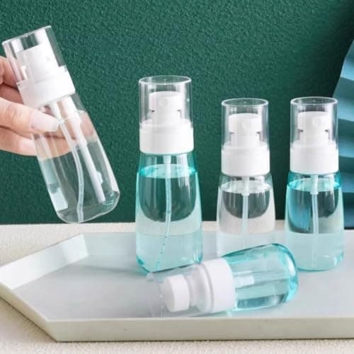 Compact Fine Mist Spray Bottle for Facial Hydration, Portable Travel for mister with Sturdy Plastic Build and Even Spray Nozzle, for ideal for Water or Toner, Space Saving Design — view 3