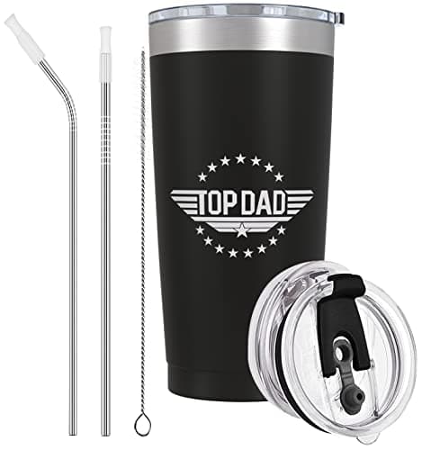 BestaFiesta Dad Gifts Christmas Ideas Gift from Son Gift from Daughter Gift Ideas for Him Thermal Flask Insulated Coffee Mug Stainless Steel Travel Mug Birthday Top Dad