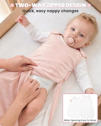 WYTbaby Baby Sleeping Bag 1 Tog 100% Cotton — view 5