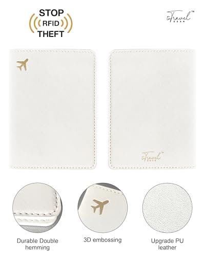 toTravelGear Passport Holder for Travel Essentials RFID Blocking PU Leather — view 3