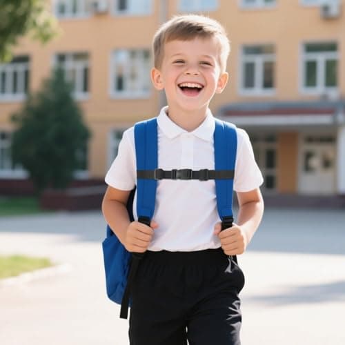 Zcbzbn Pack of 2 Chest Strap Backpack, Adjustable Chest Strap Backpack, Adjustable Chest Strap for School Bag, Nylon with Buckle, for School Backpack Outside Travel, black, 2cm — view 5