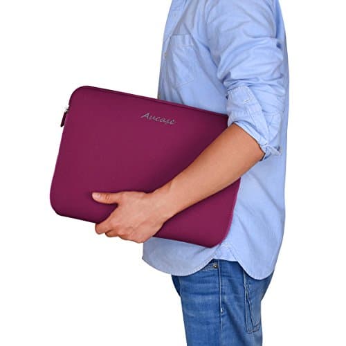 Aucase Laptop Case Sleeve 13.3 14 Inch, Thickest Lightest Water Resistant Neoprene Protective Laptop Bag for Men and Women, Compatible with MacBook 15.3''/ Air 15'' M3 M2, Chromebook — view 2