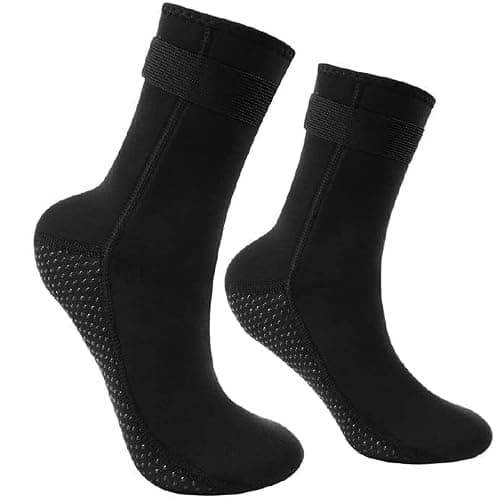 flintronic 3mm Neoprene Socks, Anti-Slip Diving Sock for Women Men, for Snorkeling Surfing Sailing Snorkeling Kayaking