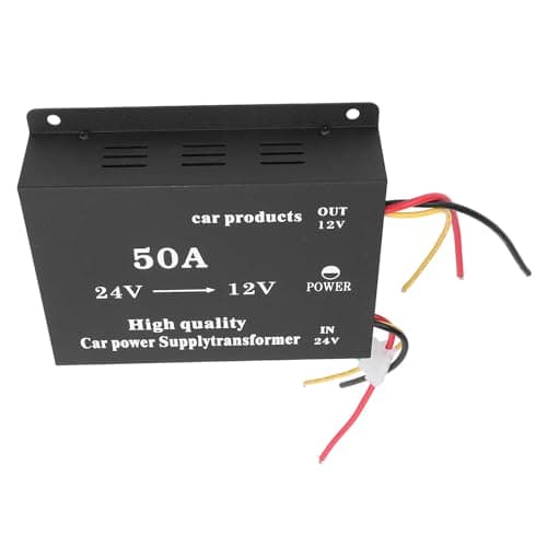 UPALDHOU 24V to 12V DC Voltage Converter, Metal Power Voltage Regulator Reducer 600W with Dual Fans, Full Bridge Design, Multi Protection for Cars Trucks RVs SUVs Buses (50A) — view 2