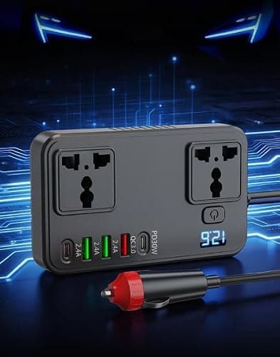Caswynlife Car Power Inverter 12V to 230V with Digital Display — view 4