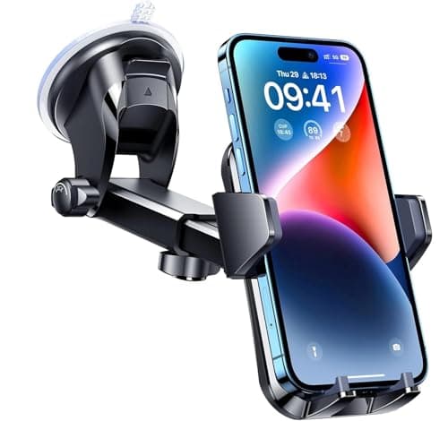 NWNK13 Car Phone Holder for Cars Dashboard Windscreen Desk, 3in 1 Mobile Phone Mount Automobile Cradle 360° Rotatable Stand GPS Vehicle Mount for Samsung S26 S26Ultra S26+ S25 S25Ultra S24 S24+
