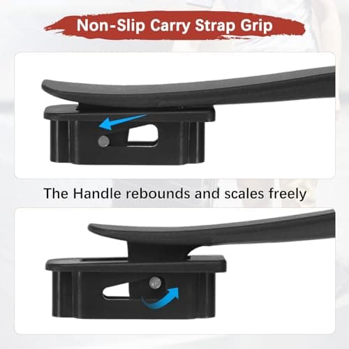 TIXIPEM 2PCS Luggage Replacement Handle 8.5in Plastic, Black — view 6