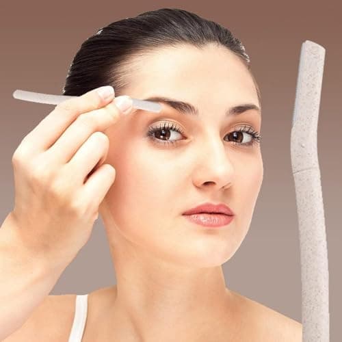 Lanjue 6PCS Dermaplaning Face Blades, Beige Wheat Straw Razor Set for Women — view 6