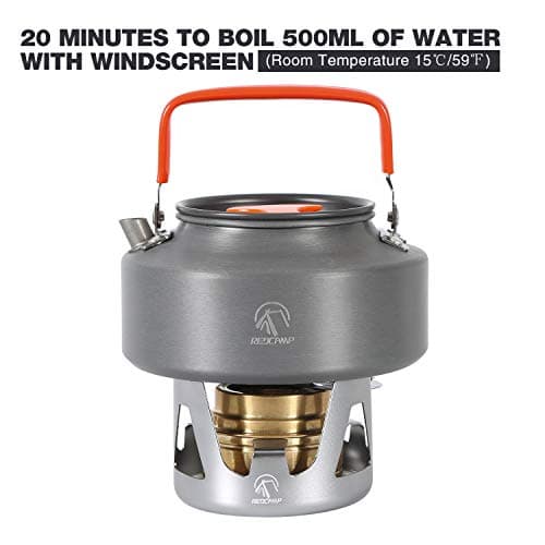 REDCAMP Brass Alcohol Stove，Brass Spirit Burner,Ultralight Portable，Silver — view 2