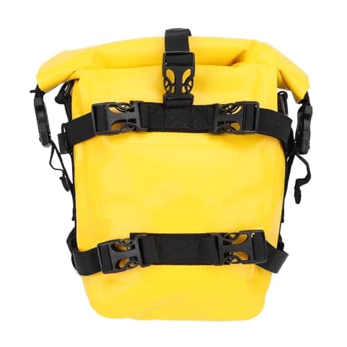 Sonew Motorcycle Saddle Bag with -Slip Design & Large Capacity Storage for and Street Bikes Orange (Yellow) — view 2