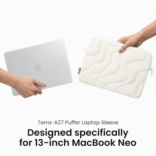 tomtoc 360 Protective Puffy Laptop Sleeve for 13-inch MacBook Neo A3404 A18 — view 2