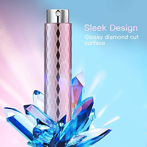 Toureal 8ml Atomizer Perfume Spray Bottle for Travel, Empty Refillable Cologne Dispenser, Portable Sprayer (3 Colors) — view 3