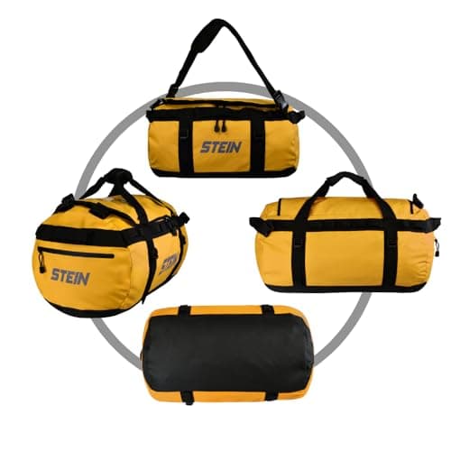 Heavy Duty Kit Bag 40L Yellow – PVC Tarpaulin Water-Repellent Holdall for Professional Work & Travel – STEIN Metro — view 2