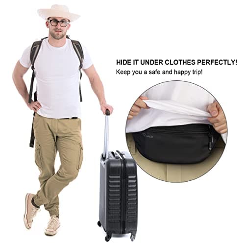 RYACO Money Belt for Men & Women Travel Hidden Wallet Secure — view 6