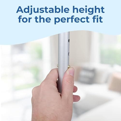 Days Adjustable Tripod Walking Stick – Height Adjustable Walking Stick with Non Slip Base for Elderly and Disabled – Lightweight Chrome Mobility Aid – Small Base for Compact Support — view 4